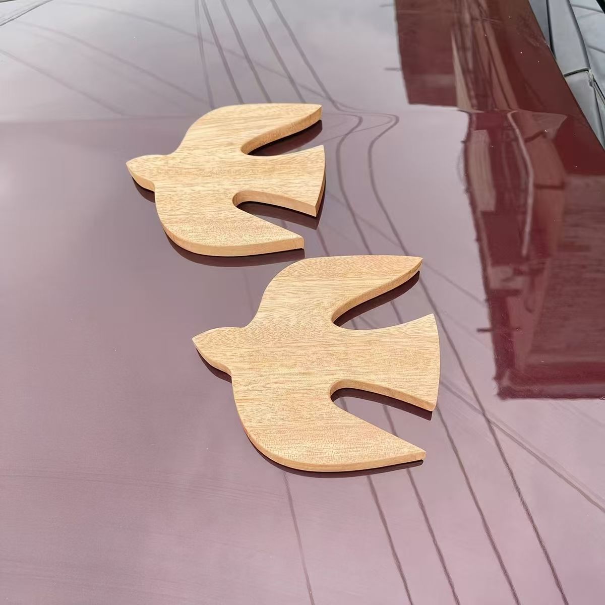 Zheng Yuan's Popular Wooden Crafts Mini Pigeon Wall Decoration Home Decoration Wooden Hanging Creative Pendant Hanging
