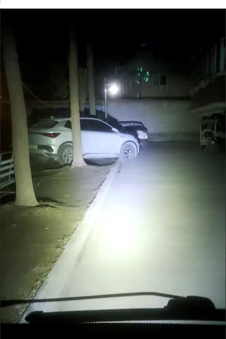 Motorcycle LED headlight, ultra-bright, 48v60v72v, modified front light for three-wheeled electric vehicles, no wiring required
