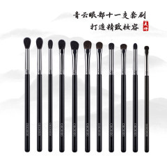 Qingyun シリーズアイシャドウブラシセット 10 セットディテールブラシアイメイクツールセットブラシ滄州化粧ブラシ獣毛