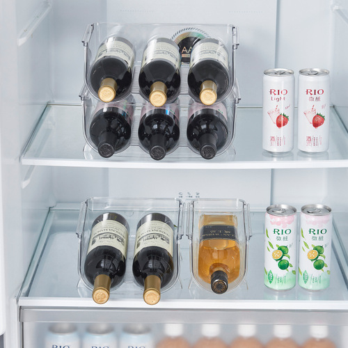 Acrylic wine rack wine storage rack simple home beer partition beverage bottle refrigerator wine cellar storage