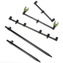 跨境欧式钓鱼海竿螺帽横杆支架 铝合金炮台库钓支架配件现货批发