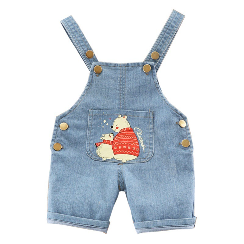 Детская одежда для мальчиков и девочек: летние штаны, комбинезоны, джинсы, шорты для детей, трансграничная торговля 2026