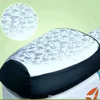 Summer Seat Cover for – Electric car cushion - hercules-silver-panda-flower-waterproof-and-sunscreen