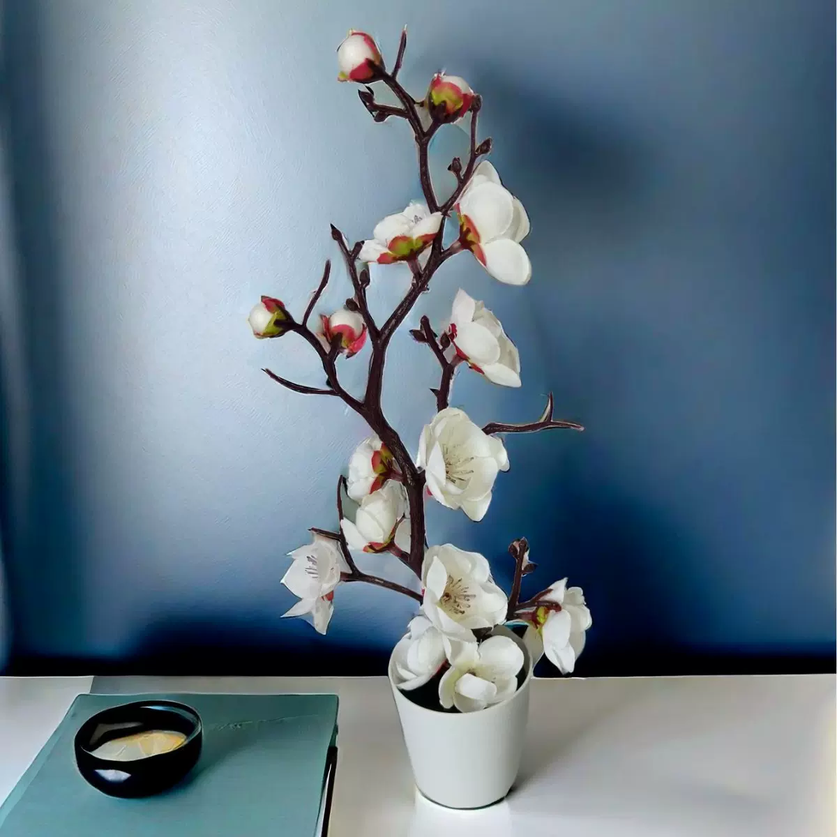 腊梅花批发梅花盆景仿真樱花中式枝腊梅菊花雏菊假花干花插花景观