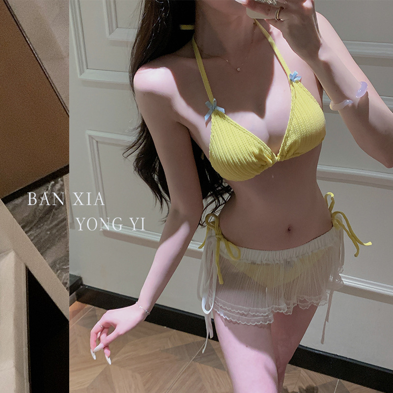 Swimsuit for Women 2025 New Korean Style Bikini Thai Sweetheart Sexy Vacation Style Swimsuit for Women Slimming Look Long-Sleeved Blouse Swimsuit for Women 2025 New Korean Style Bikini Thai Sweetheart Sexy Vacation Style Swimsuit for Women Slimming Look Long-Sleeved Blouse