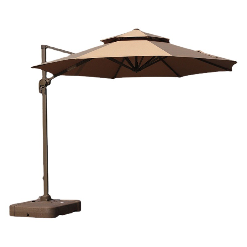 Mojia Direct Selling Large Outdoor Parasol Large Water Tank Sun Umbrella Square Roman Umbrella 3 m Courtyard Side Umbrella
