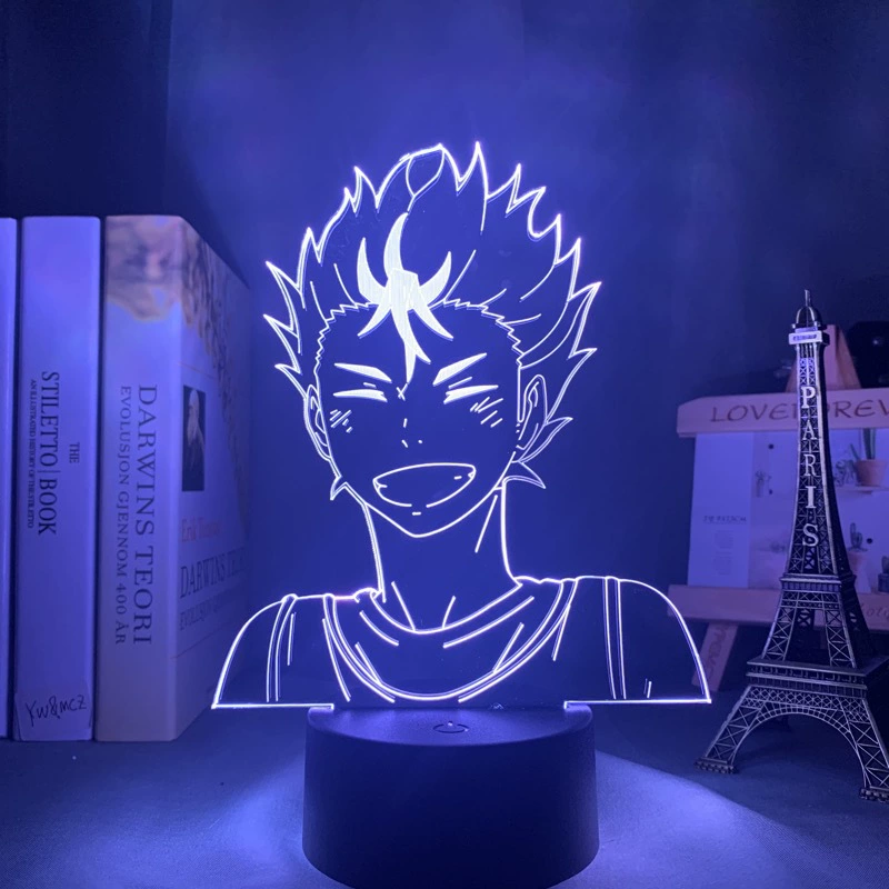 Акриловая ночная LED-лампа с волейболом, минифигура, 3D, подарок на день рождения