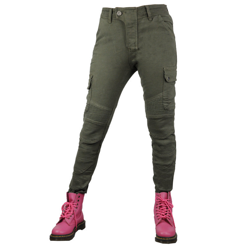 LOONG BIKER motocicleta jeans Mujer Caballero motocicleta pantalones Kevlar resistente al desgarro montar pantalones anti-caída