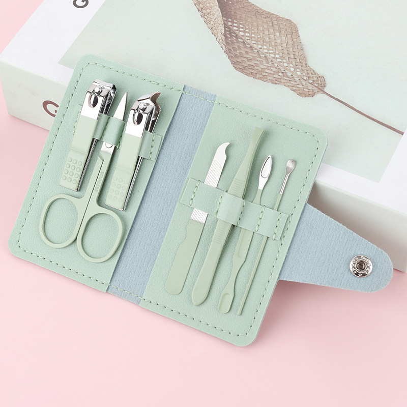 Nail Clipper Set 7-Piece Set Half-Fold Package Household Nail Clipper Set Nail Clipper Set Promotional Gift Printed Logo