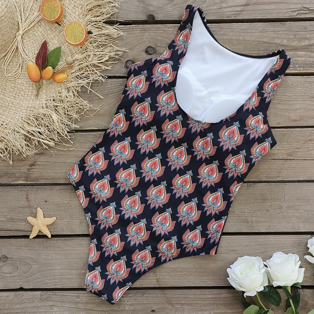 1 Piece Quantity Swimming Occasion Women'S Tropical Animal 1 Piece One Piece Swimwear