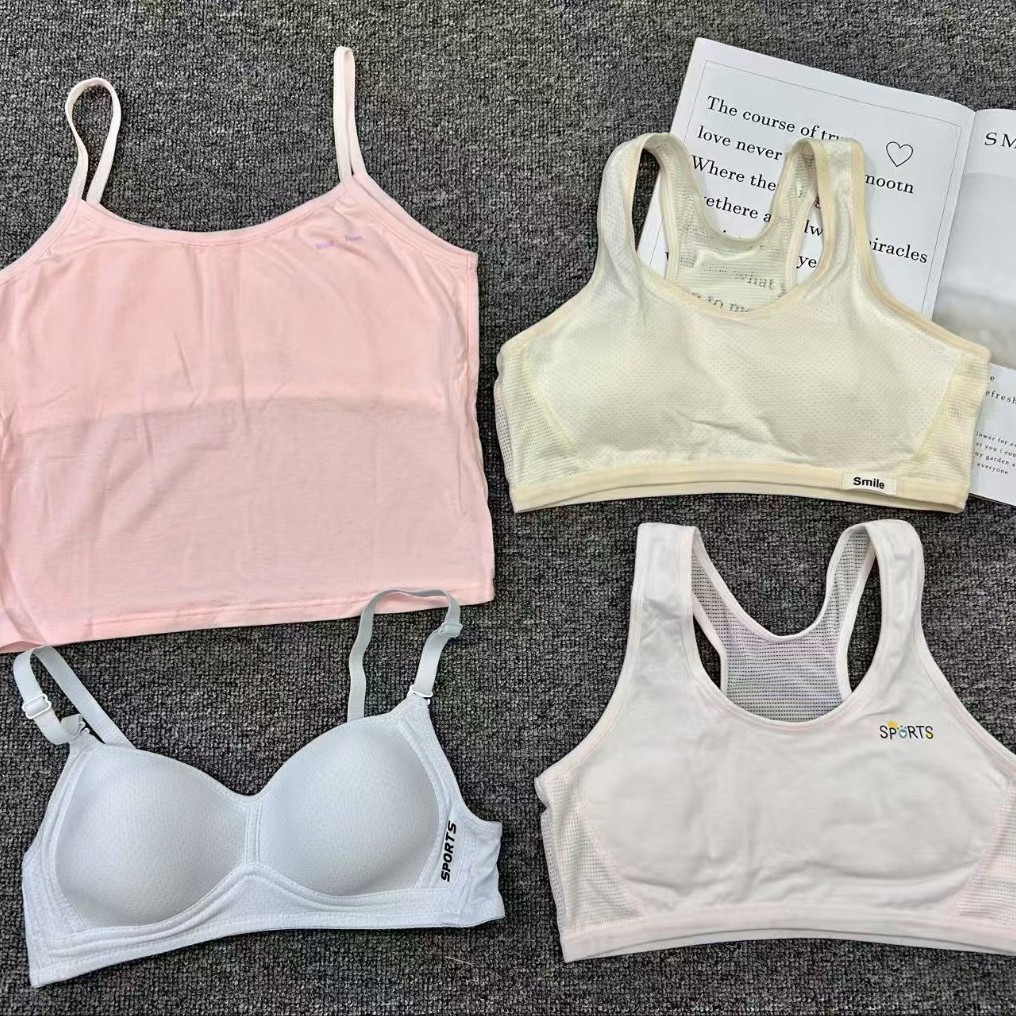 Sujetador para niñas Ropa interior deportiva para estudiantes Chaleco a prueba de golpes durante el desarrollo para niñas, adolescente de 15 años, estudiante de secundaria