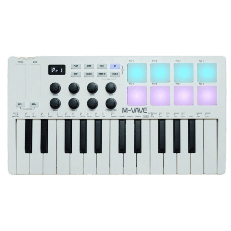 25 キー MIDI キーボードプロフェッショナル MIDI コントローラーパーカッションパッド音楽編曲|undefined