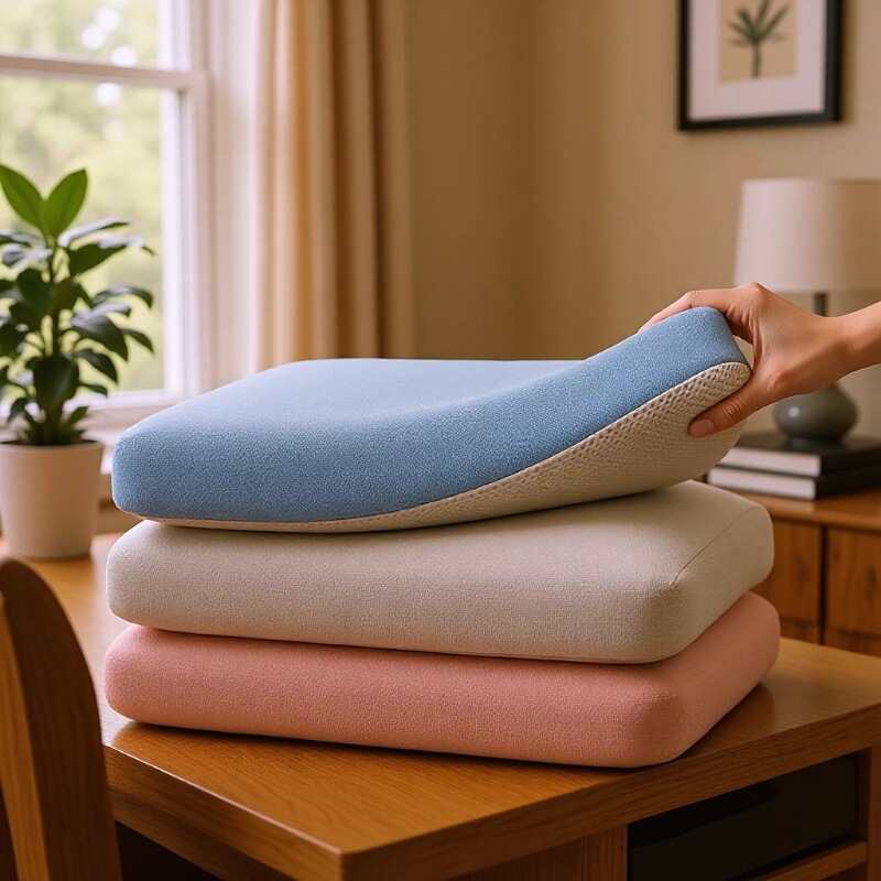 Ice Silk Cushion Elastic Cloth Floor Office Sedentary Seat Cushion Chair Chair Cushion Student Breathable Stool Home Cushion