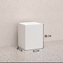 白色方形方形木质展示台地台橱窗展示台工艺品产品陈列柜模特底座