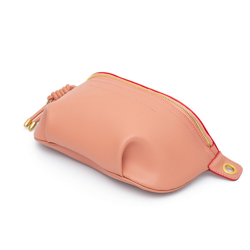 Leather bag  new design crossbody top bag for women trendy women's bag small bag versatile leather waist bag for women fashion ins