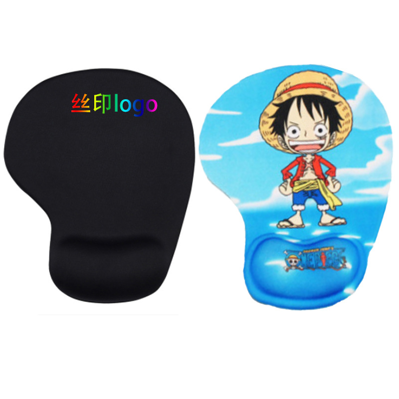 Protector de muñeca alfombrilla de ratón 3D Oficina antideslizante almohadilla suave almohadilla de silicona protector de muñeca computadora de dibujos animados protector de muñeca alfombrilla de ratón al por mayor
