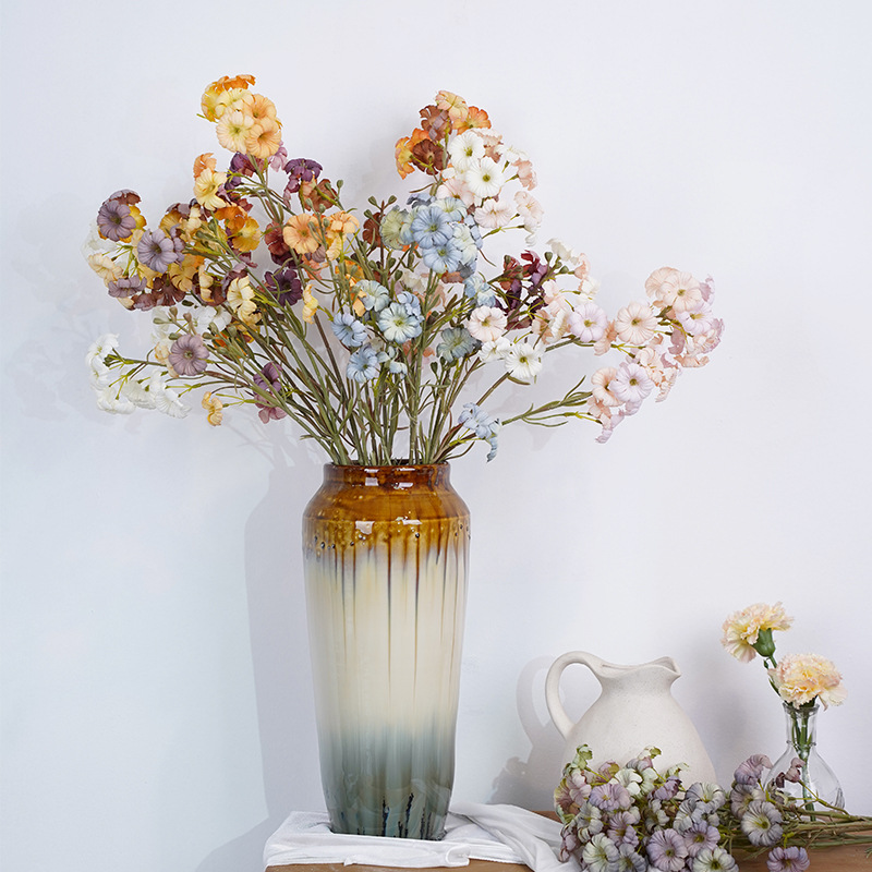 Simulated Long Evening Flower Fake Flower Silk Flower Wedding Decoration Hotel Living Room Layout Home Artificial