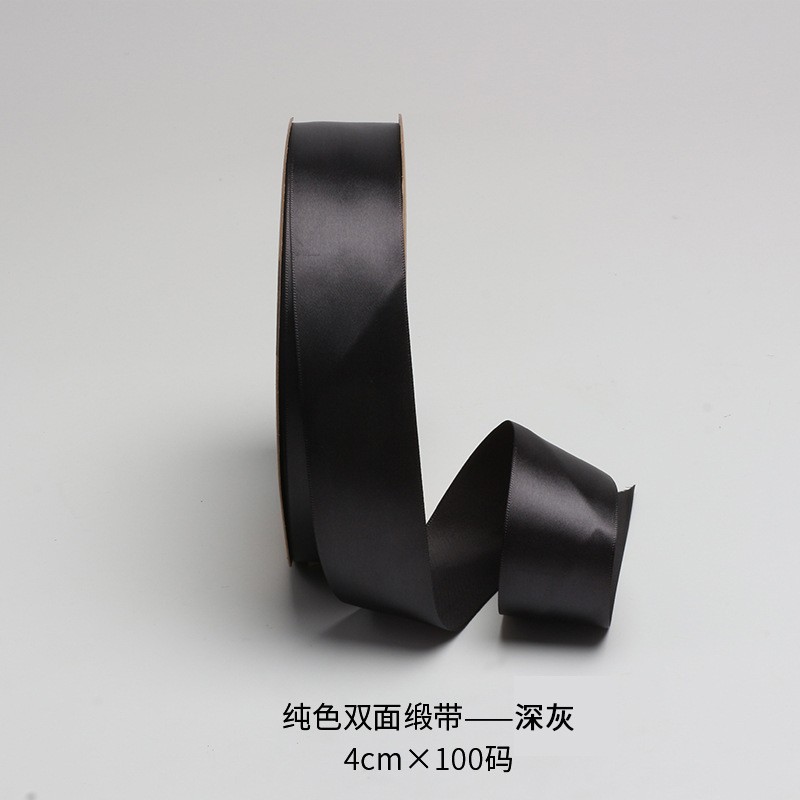 Cinta de 4cm de flores al por mayor cinta de poliéster multicolor cinta cinta de boda cinta floristería paquete de flores material de bricolaje hecho a mano