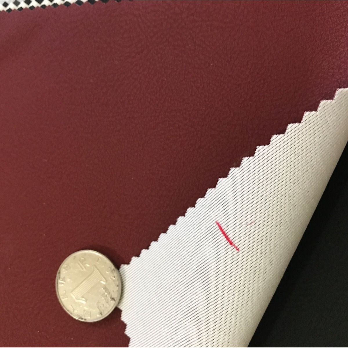 立体小编织半PU料正编织纹草席纹人造革箱包手袋鞋材沙发皮革面料