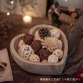 跨境爱心形蜡烛碗情人节装饰香薰蜡烛容器装饰品收纳盒厨房沙拉碗
