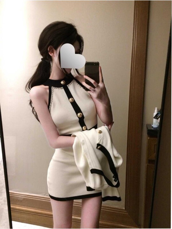【Cool Silk Wash】Off-shoulder dress, summer pure and elegant socialite style, waist-cinching, slim-fit, high-end feel, bodycon short dress
