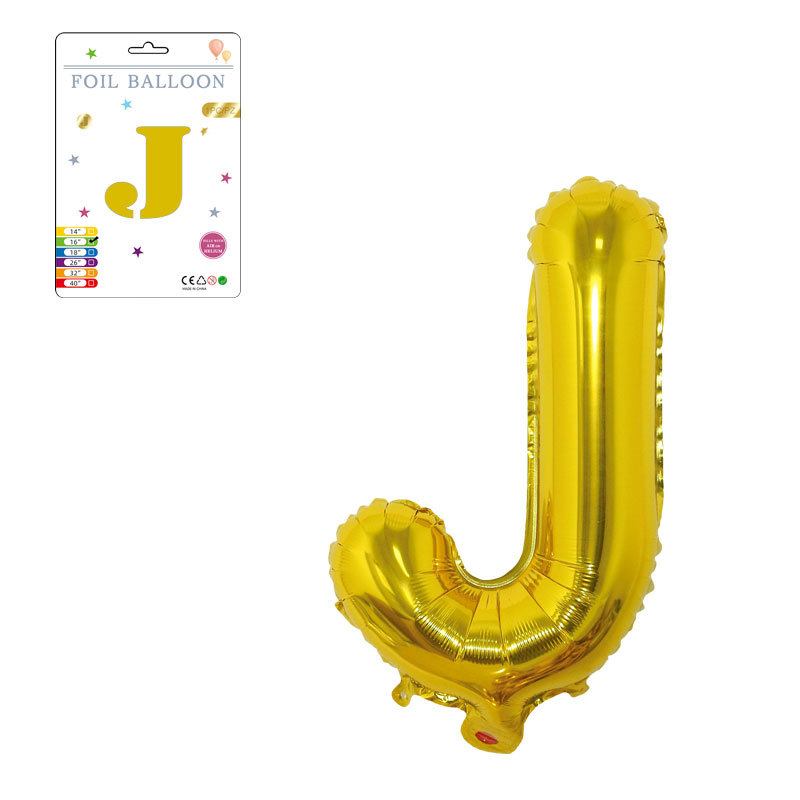 16寸金色J带纸卡