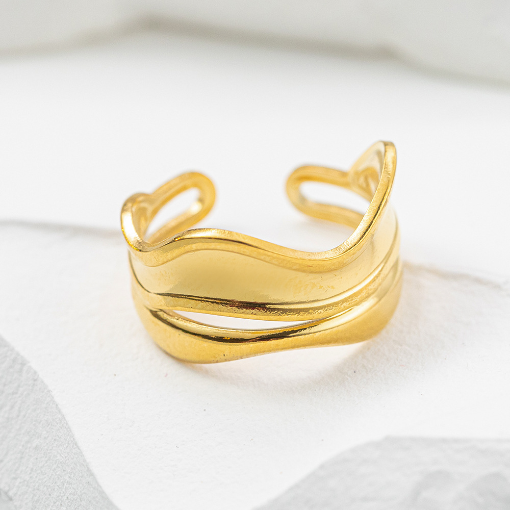 Double Layer Cross Design Ring 3