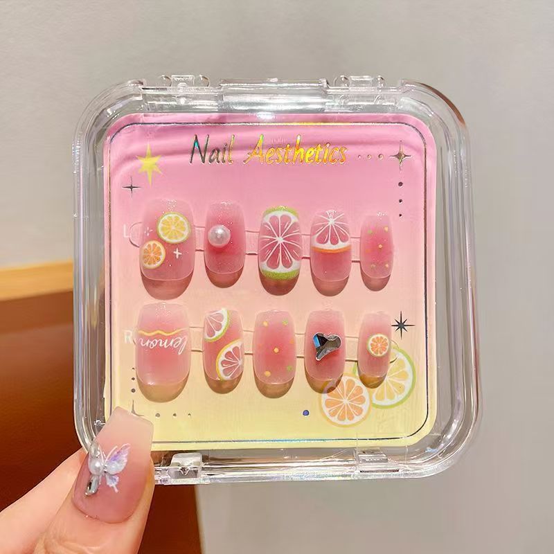 Caja de exhibición marco de fotos más taladro manicure suministro fuente de uñas DIY francés color delgado manicure falso salón al por mayor