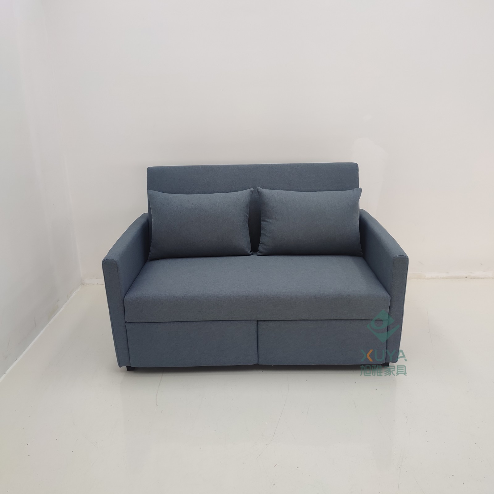 Sofá cama plegable de tres segundos, sofá cama de seda de seda de alta tecnología, sala de estar, apartamento plegable