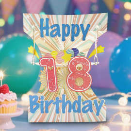 亚马逊ins风灵动风铃立体生日祝福卡生日快乐瞳片感谢卡带信封