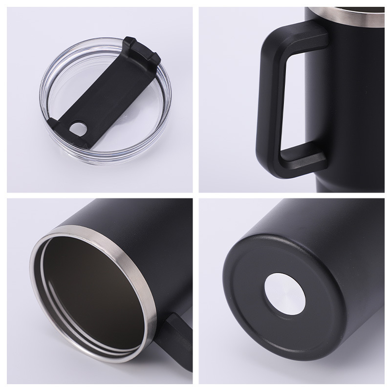 Amazon 40oz 第一世代カーカップ 大容量ストロー 車用保冷アイスカップ 304 ステンレス鋼魔法瓶カップ|undefined