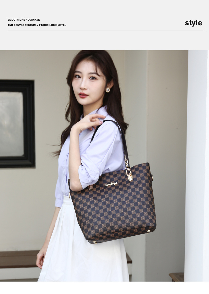 Cross-border 2024 new women's bag, European and American fashion trend printed six-piece set, mother and child bag, hand-held bag, shoulder crossbody bag Application Scenario