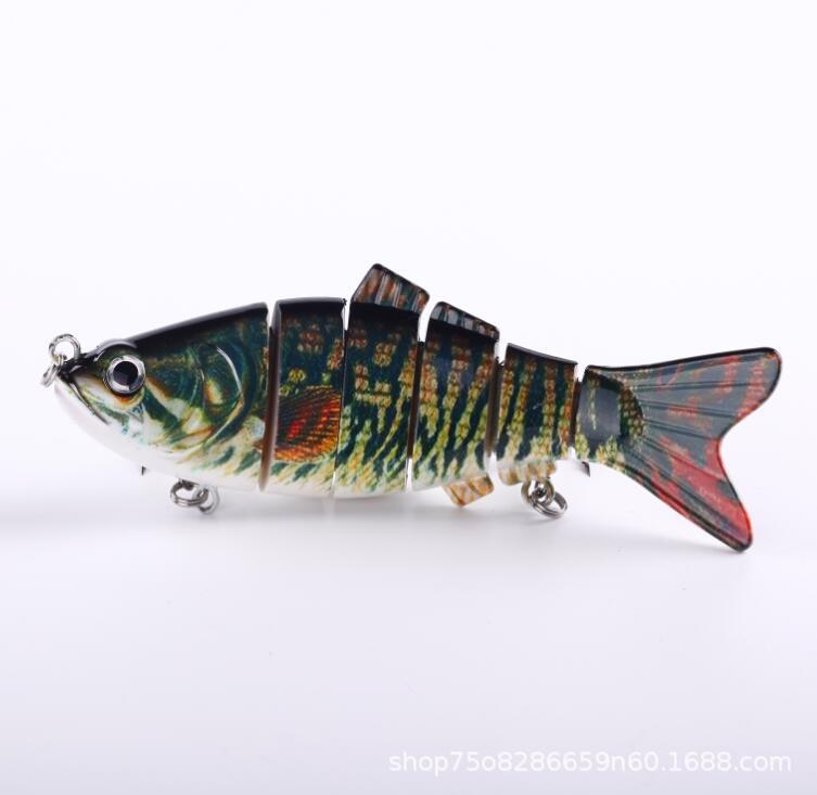 Venta caliente transfronteriza 10CM 20G estilo explosivo de varias secciones cebo sumergido simulación Luya cebo falso