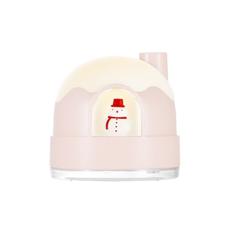 雪屋加湿器ナイトライトusb静音ミニかわいいデスクトップ空気清浄器アトマイザー加湿器ギフト|undefined