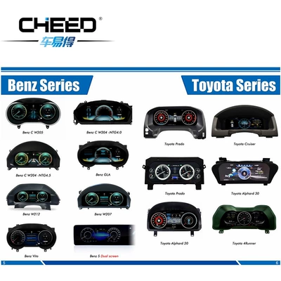 Car Lcd Instrument Panel Suitable LCD alət paneli