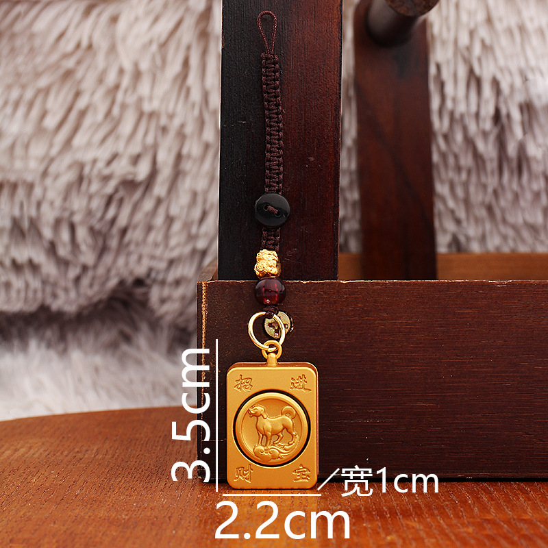 Año de la serpiente, personaje de cabello, colgante de llave, colgante de metal, llave de automóvil para hombres.