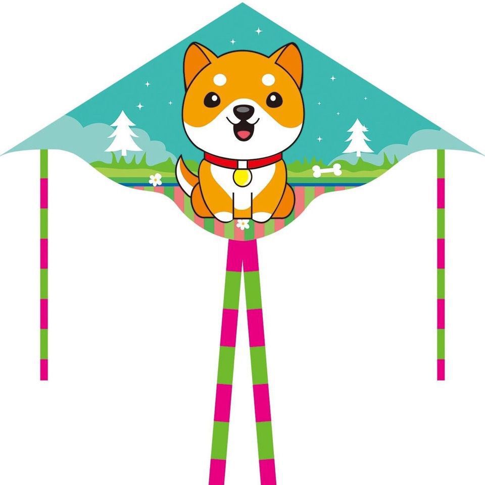 2022 New Weifang Kite with Double Tails and Curved Edges - Factory Direct Sale for Adults and Children, Beginner-Friendly, Easy to Fly in Light Winds