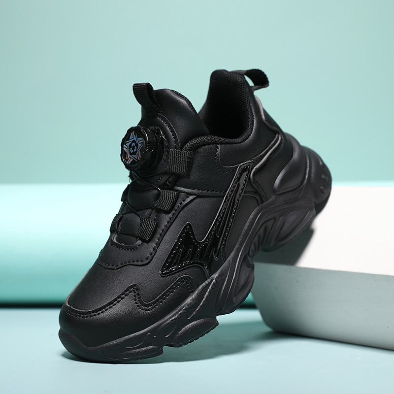 Zapatos blancos para niños primavera y otoño nuevos zapatos blancos de malla para niños y niñas zapatos negros para estudiantes primarios zapatos escolares para niños