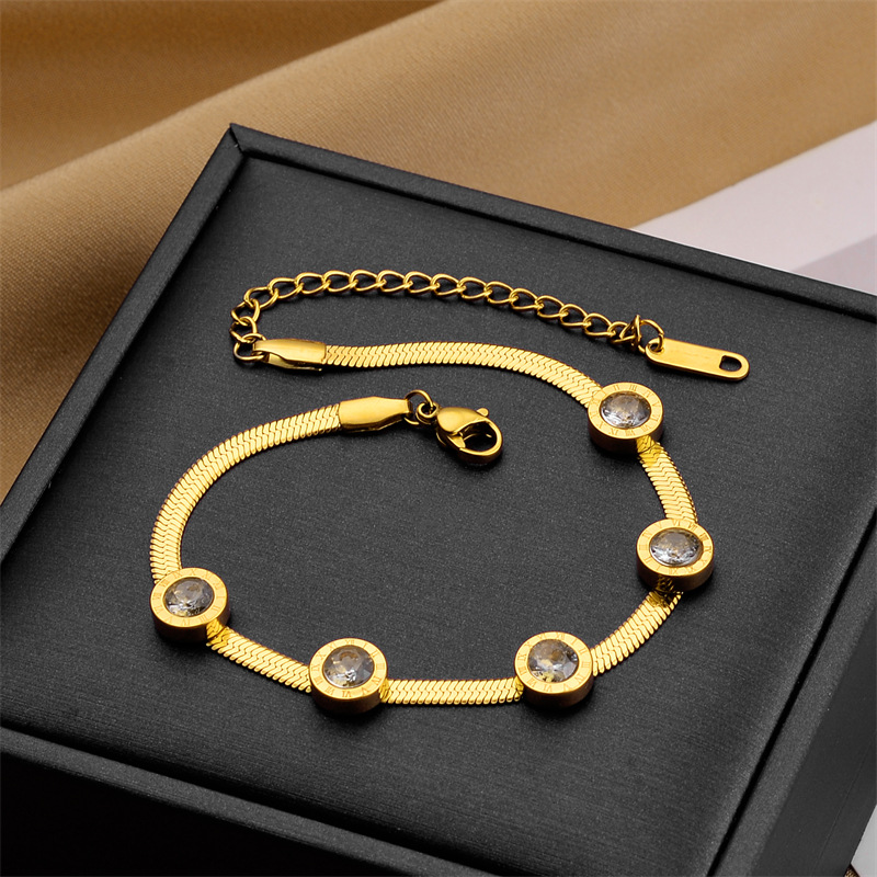 Corea del Sur Dongdaemun moda pulsera de acero de titanio nicho mujer diseño de acero inoxidable sensación de alta calidad joyas de pulsera transfronteriza universal