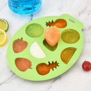 シリコーン製氷皿 フルーツ型9個入り 簡単離型 DIY用 家庭用 食品グレード 卸売り
