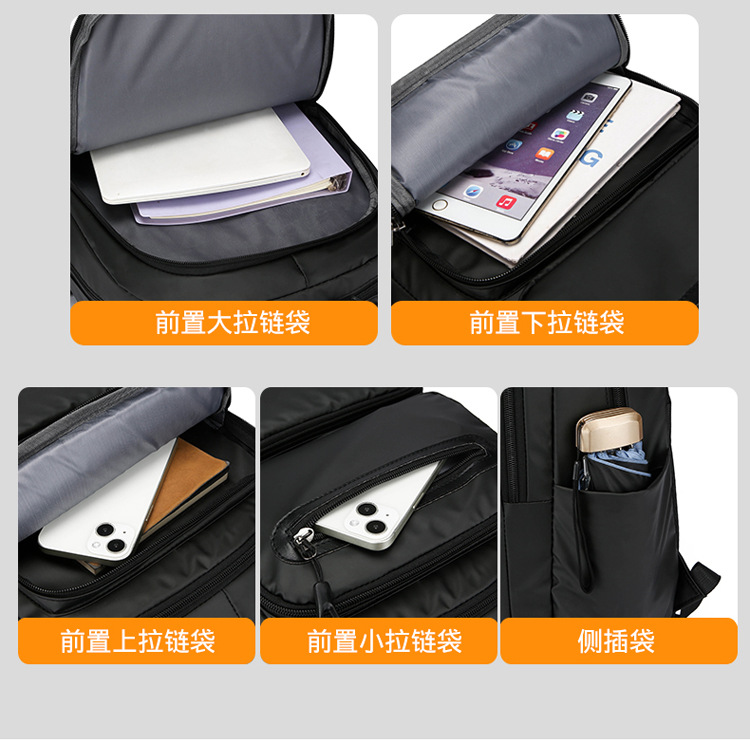 Cross-border wholesale of new large-capacity, simple commuting computer bags, school bags for junior and senior high school students, foreign trade backpacks for men, Korean version undefined