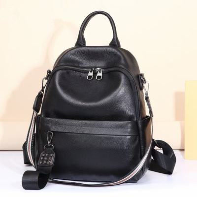 Priced knapsack Korean Edition new pattern genuine leather Female bag personality rivet Cowhide bag All-match fashion Backpack