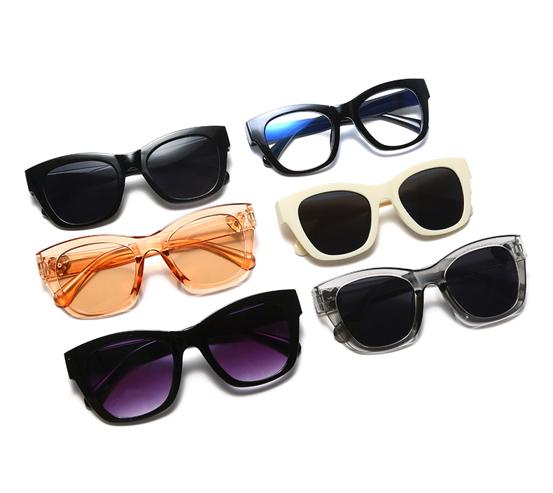 Streetwear Solid Color Ac Square Full Frame Women's Sunglasses display picture 6