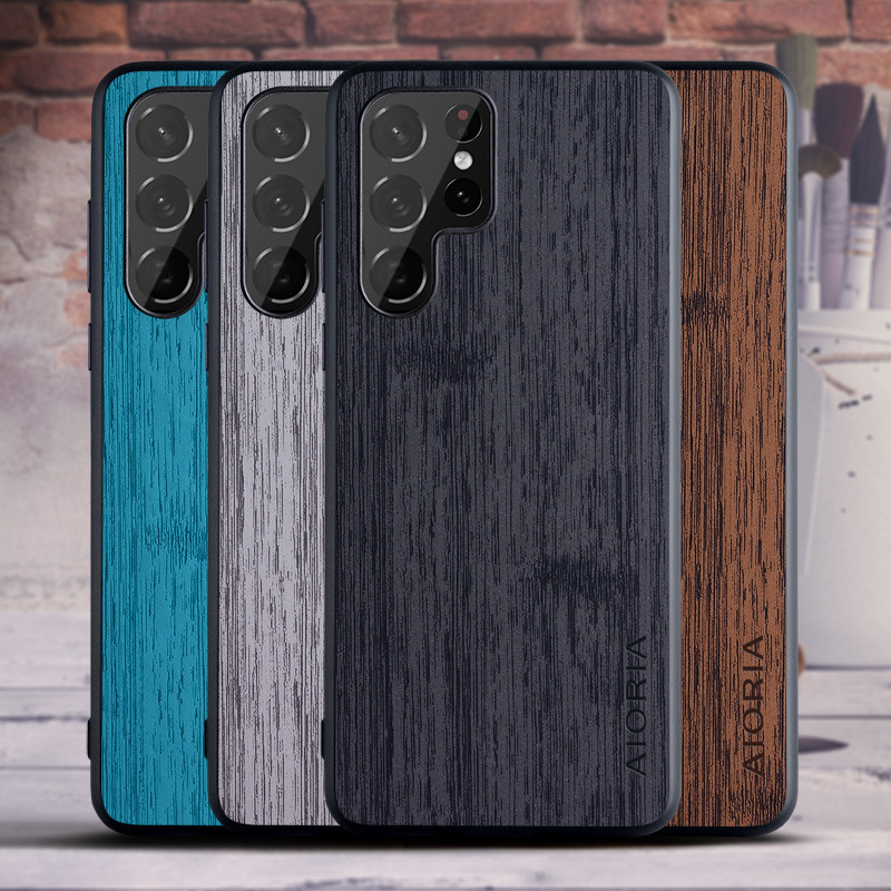 Applicable to [Samsung] Galaxy S22 Ultra mobile phone protective case simple pastoral style mobile phone case