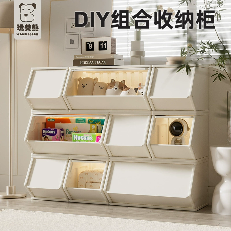 Детский шкаф для хранения Play Bear, настольный шкаф для хранения, книжный шкаф, стеллаж для хранения детских игрушек, стеллаж для закусок, шкаф для хранения детских игрушек