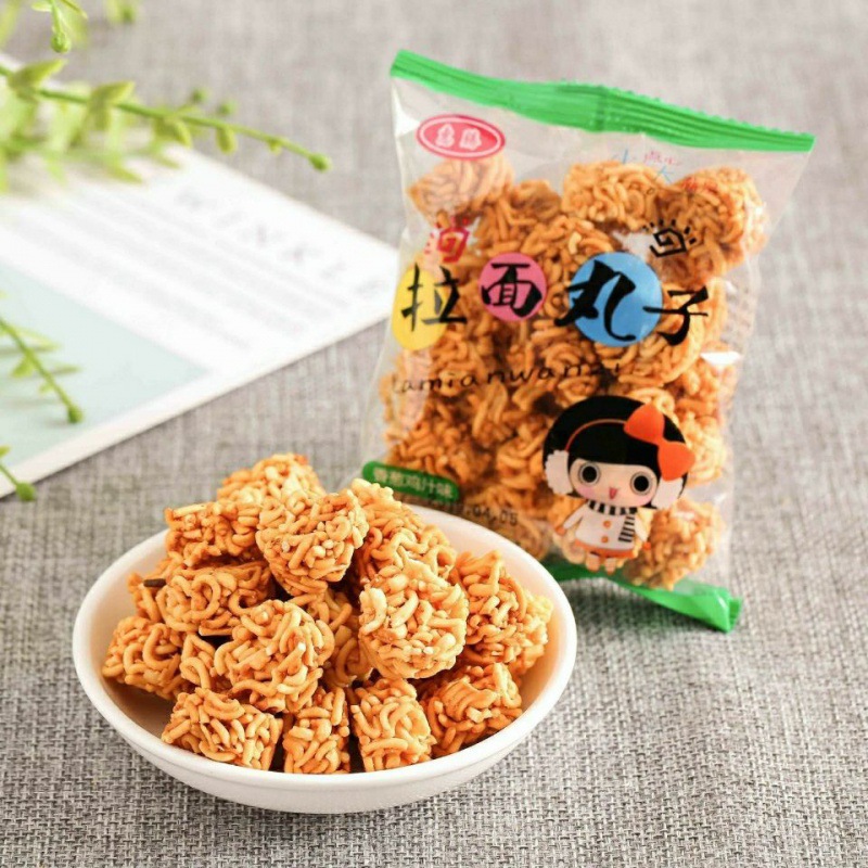 Lamian Noodles Ball Dry noodles Instant noodles Independent packing leisure time snacks Office snack Simply face
