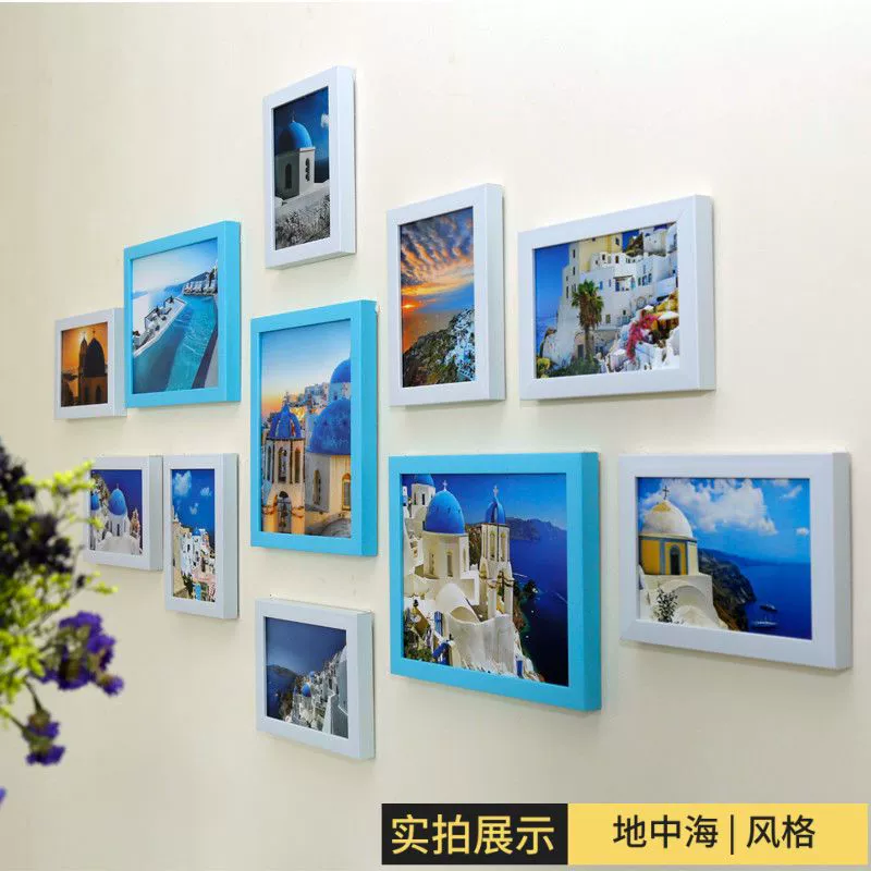 Персональная фоторамка Творческий аксессуар для гостиной, декоративная стена для фото, европейский современный стиль, свободная точка, 11 рам