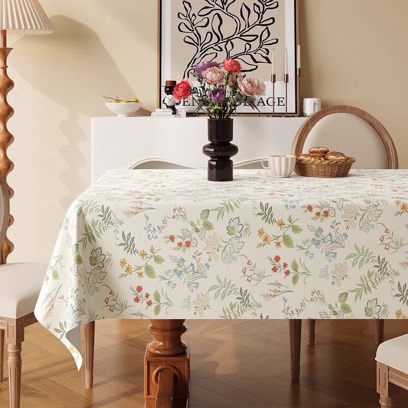 Minimalist Tablecloth, No-Wash, Waterproof, Oil-Proof, Heat-Resistant, Rectangular Pvc Dining Tablecloth, Light Luxury, High-End Feel, Coffee Table Cloth