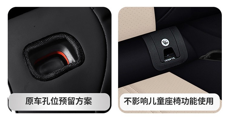 Custom-fit car seat covers, suitable for all seasons, with a full wrap-around design, 360-degree coverage, perforated leather for breathability, and designed specifically for your car model