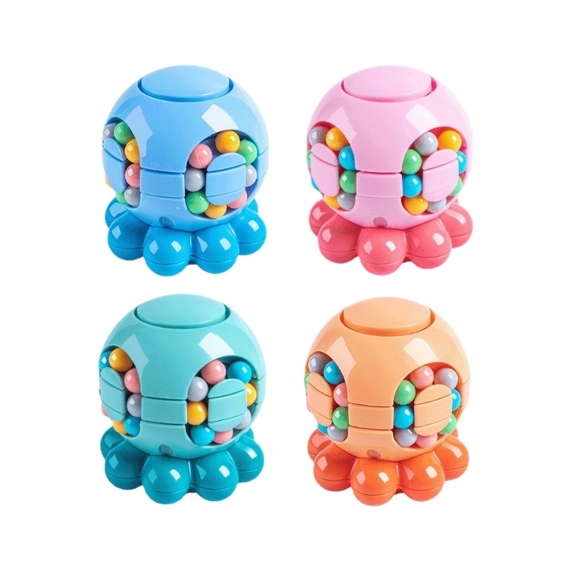 Octopus transfronterizo juguetes de rompecabezas descomprimiendo frijoles mágicos cubo de rubic 3D juguetes para niños cubo de rubic 3 - 8 años al por mayor